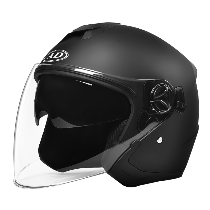 668 Motorhelm met open gezicht, motorcrosshelm met dubbele vizieren