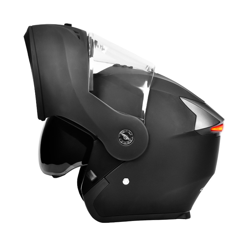 107 LED-veiligheidsachterlicht Motorhelm Dubbele vizieren Opklapbare helm