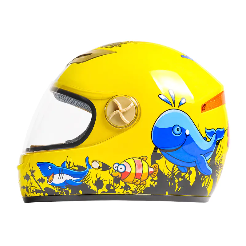 501 ABS kindermotorfiets integraalhelm met cartoon patroon motorcrosshelm