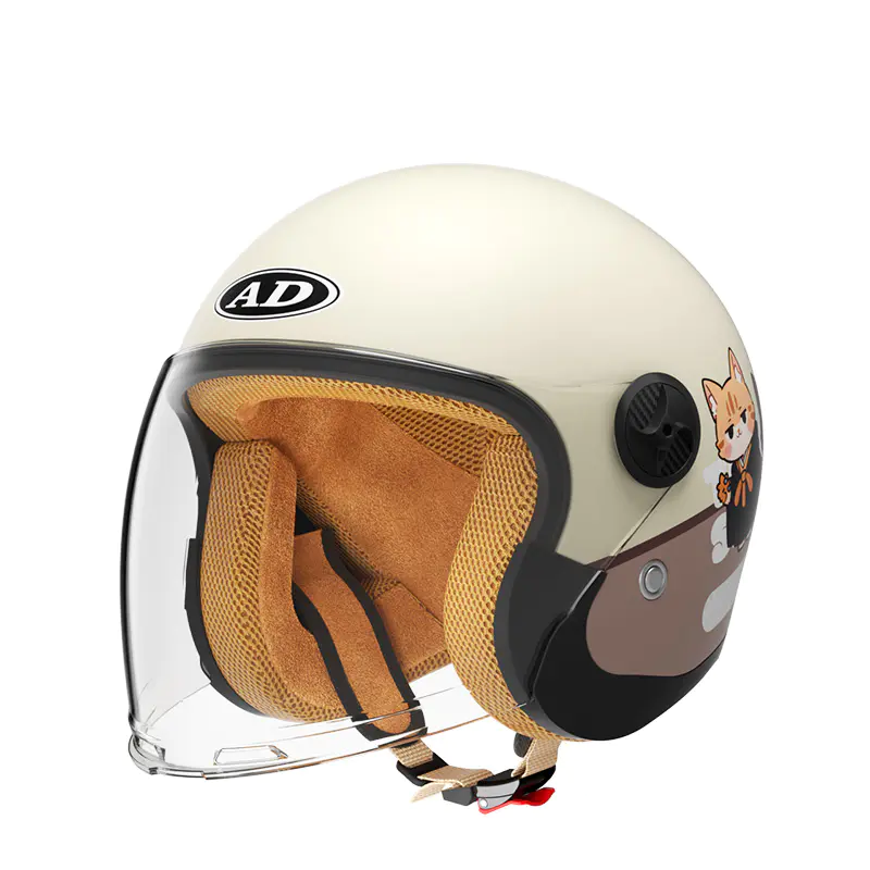 707 Retro motorhelm voor kinderen, ABS-motorcrosshelm
