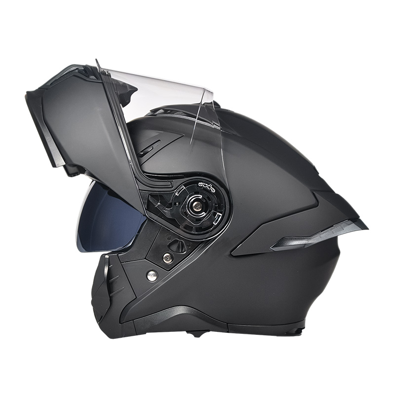 LP001 Opklapbare motorhelm met dubbele vizieren Modulaire motorcrosshelm